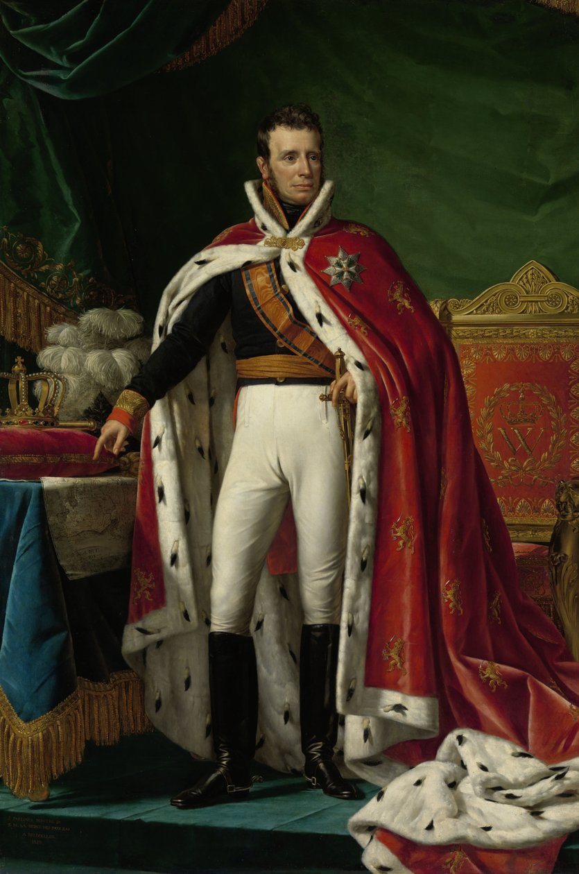 Retrato de Guilherme I dos Países Baixos, 1819 de Joseph Paelinck