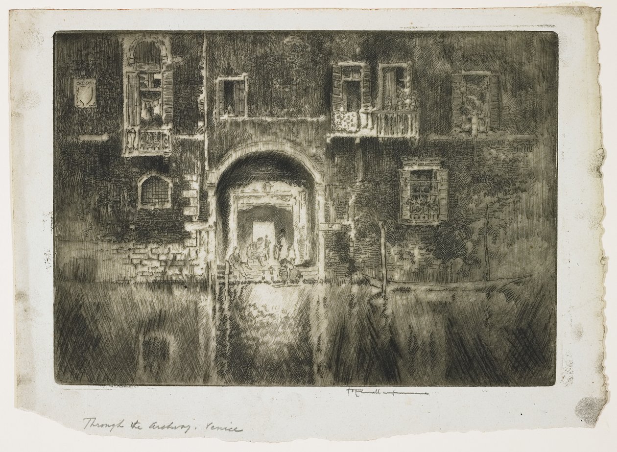Perto da Abazzia, Veneza, 1883 de Joseph Pennell