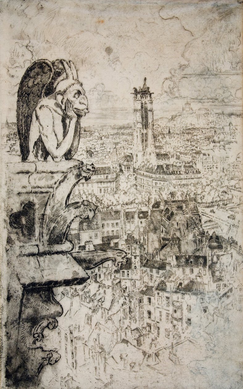 Paris a partir de Notre Dame de Joseph Pennell