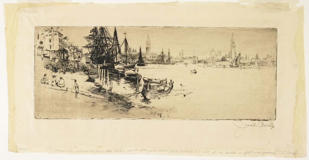 Ontem e hoje em Veneza, 1883 de Joseph Pennell