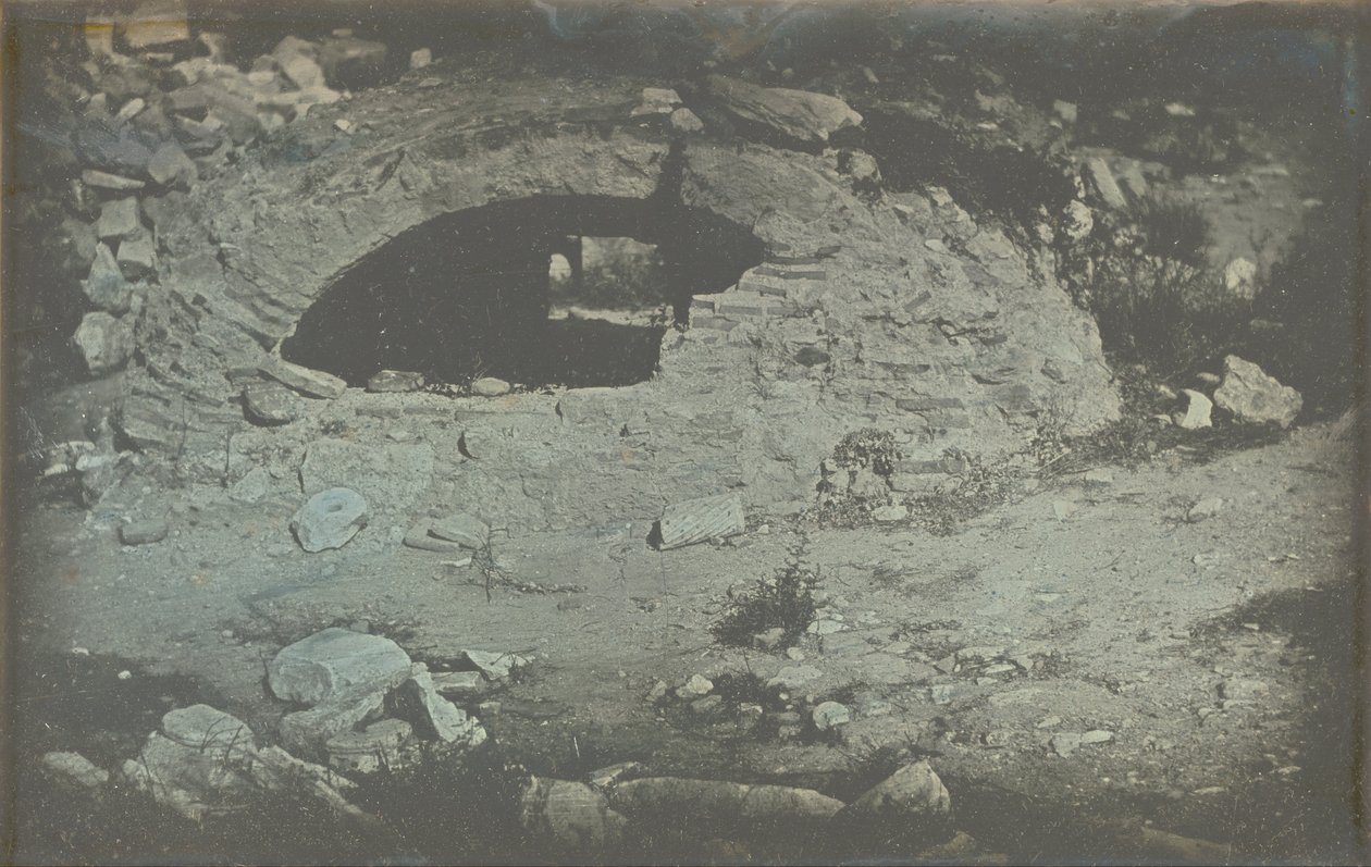 Athènes. T. (emple) de Min. (Erve) Poliade (planos de 1er), (Cisterna de abertura no sopé da Erecthe ... de Philibert Joseph Girault de Prangey