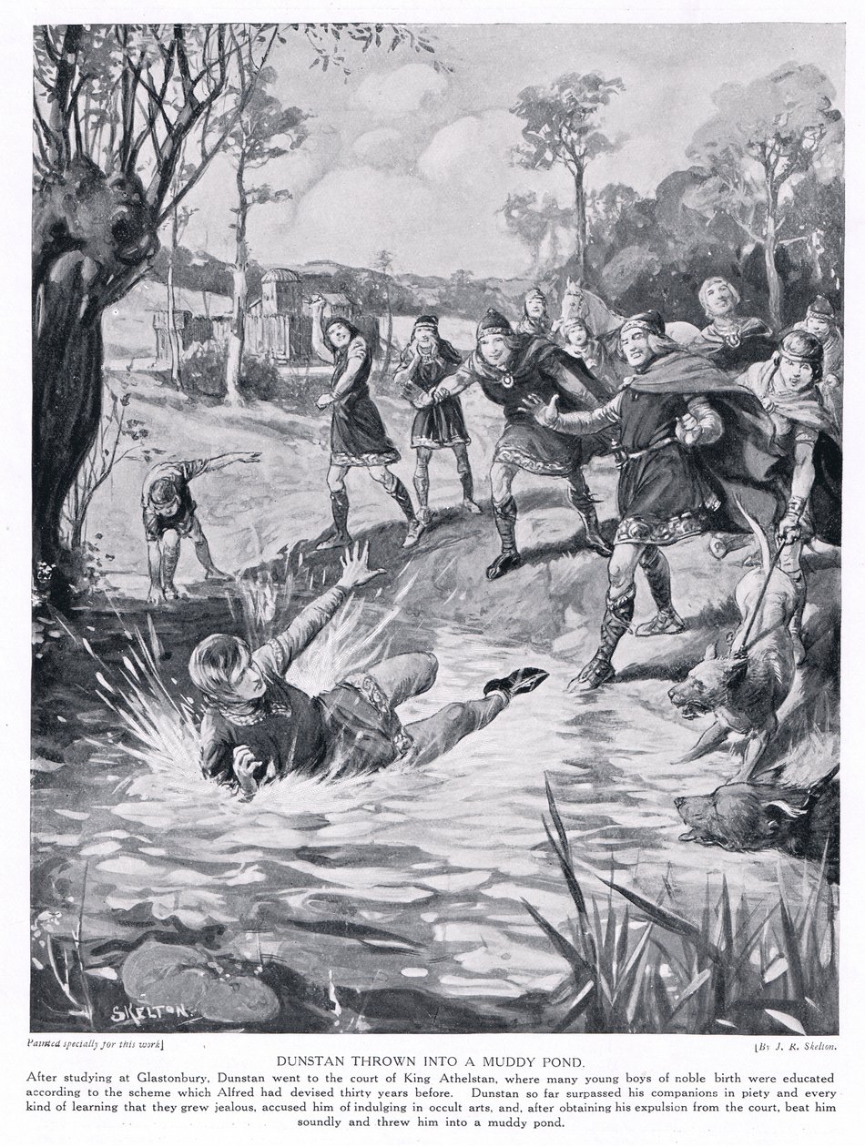 Dunstan jogado em um lago lamacento, de 1920 de Joseph Ratcliffe Skelton