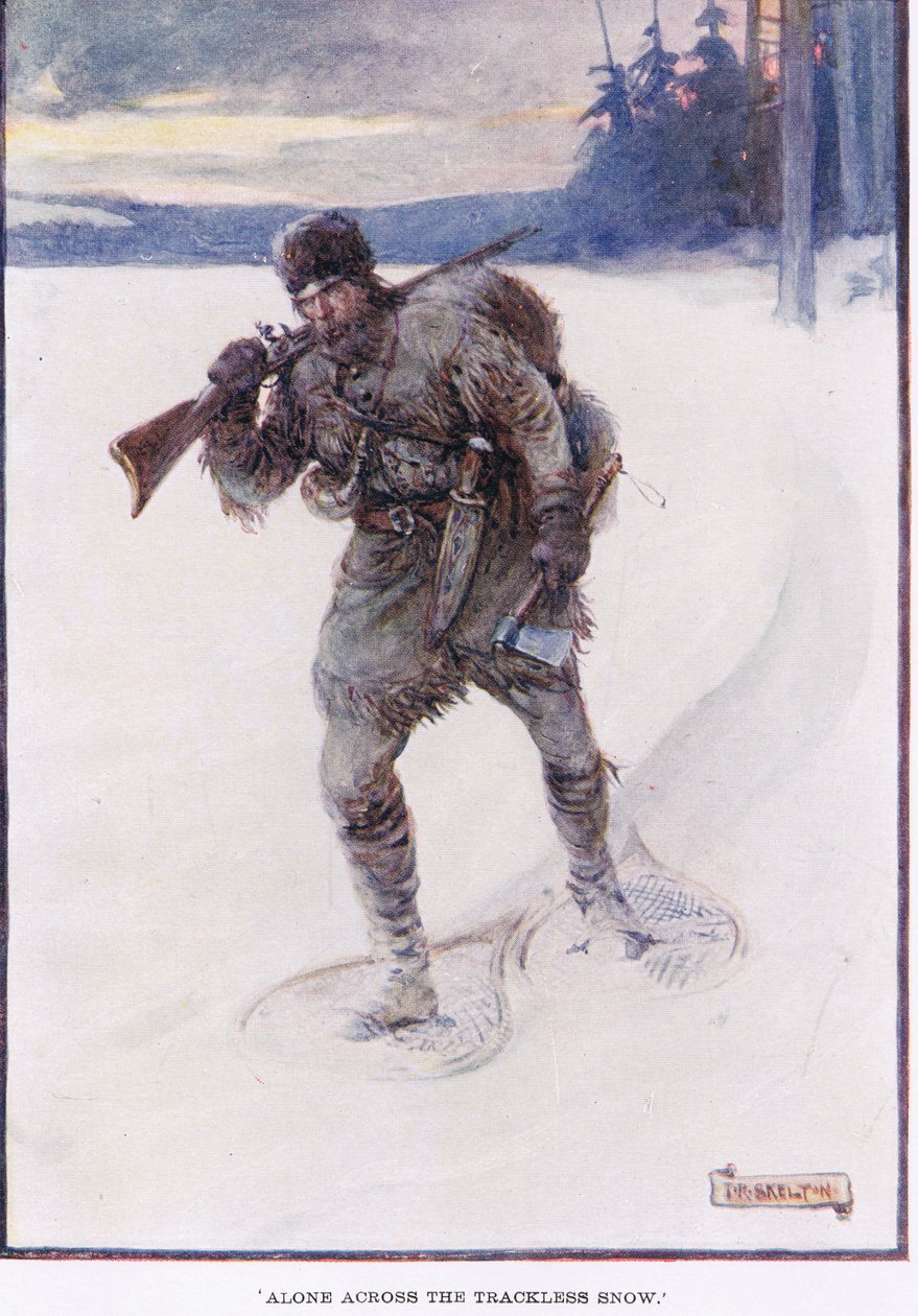 La Salle sozinho na neve sem trilhas de Joseph Ratcliffe Skelton