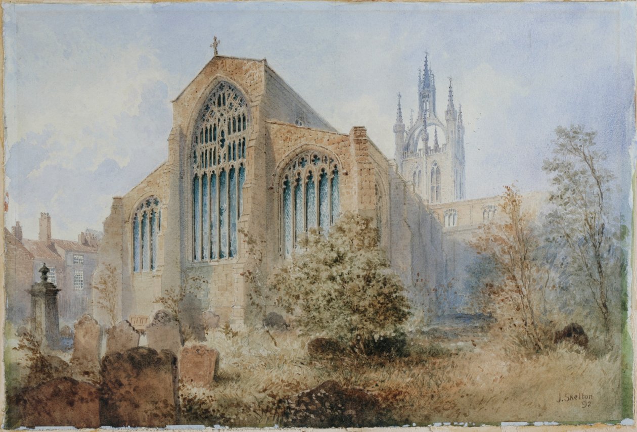 Catedral de São Nicolau, East End (bodycolour) de Joseph Ratcliffe Skelton