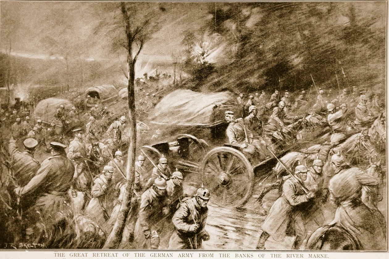 O grande retiro do exército alemão das margens do rio Marne em 1914 de Joseph Ratcliffe Skelton