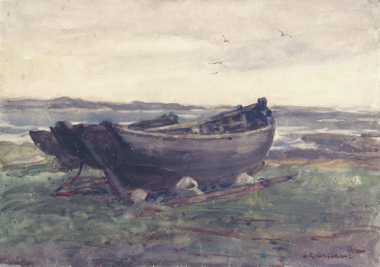 Em Connemara (aguarela) de Joseph Richard Bagshaw