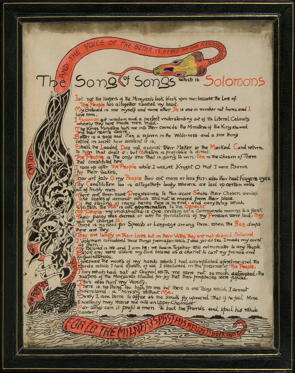 O Cântico dos Cânticos, de Salomão, 8 de setembro de 1907 (caneta e tinta no papel) de Joseph Rudyard Kipling