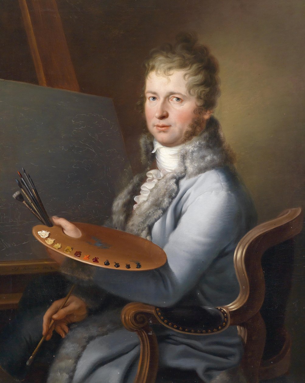 Retrato de Franz Stöber (1760-1834) de acordo com a tradição familiar de Joseph Salomon