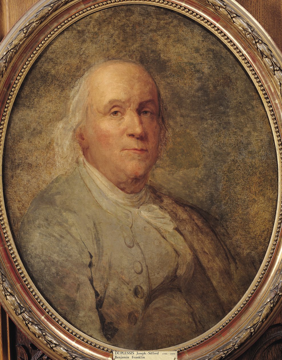 Retrato de Benjamin Franklin, c.1780 de Joseph Siffred Duplessis