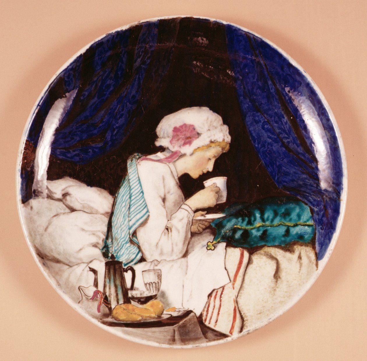 Prato, c.1867 (louça de barro esmaltada) de Joseph Theodore Deck