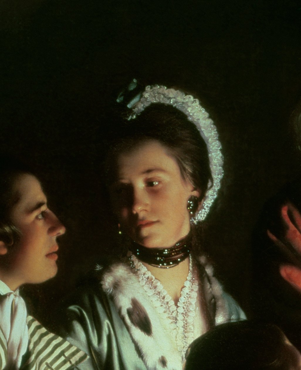 Uma experiência em um pássaro na bomba de ar, 1768 (detalhe de 5872) de Joseph Wright of Derby