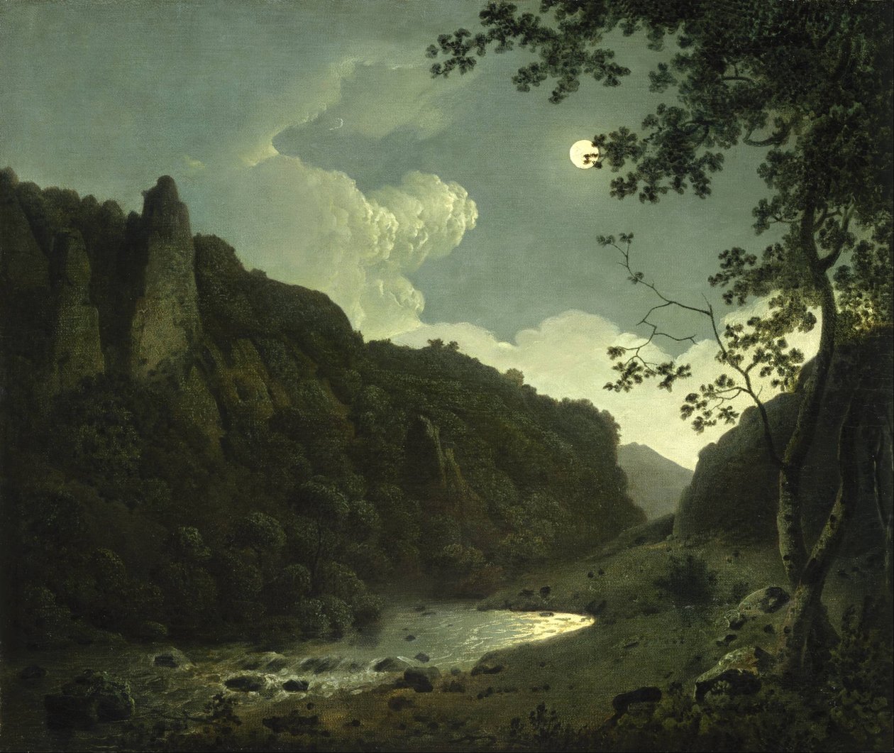Dovedale pelo luar de Joseph Wright of Derby