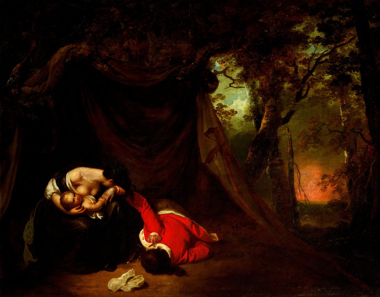 O soldado morto de Joseph Wright of Derby