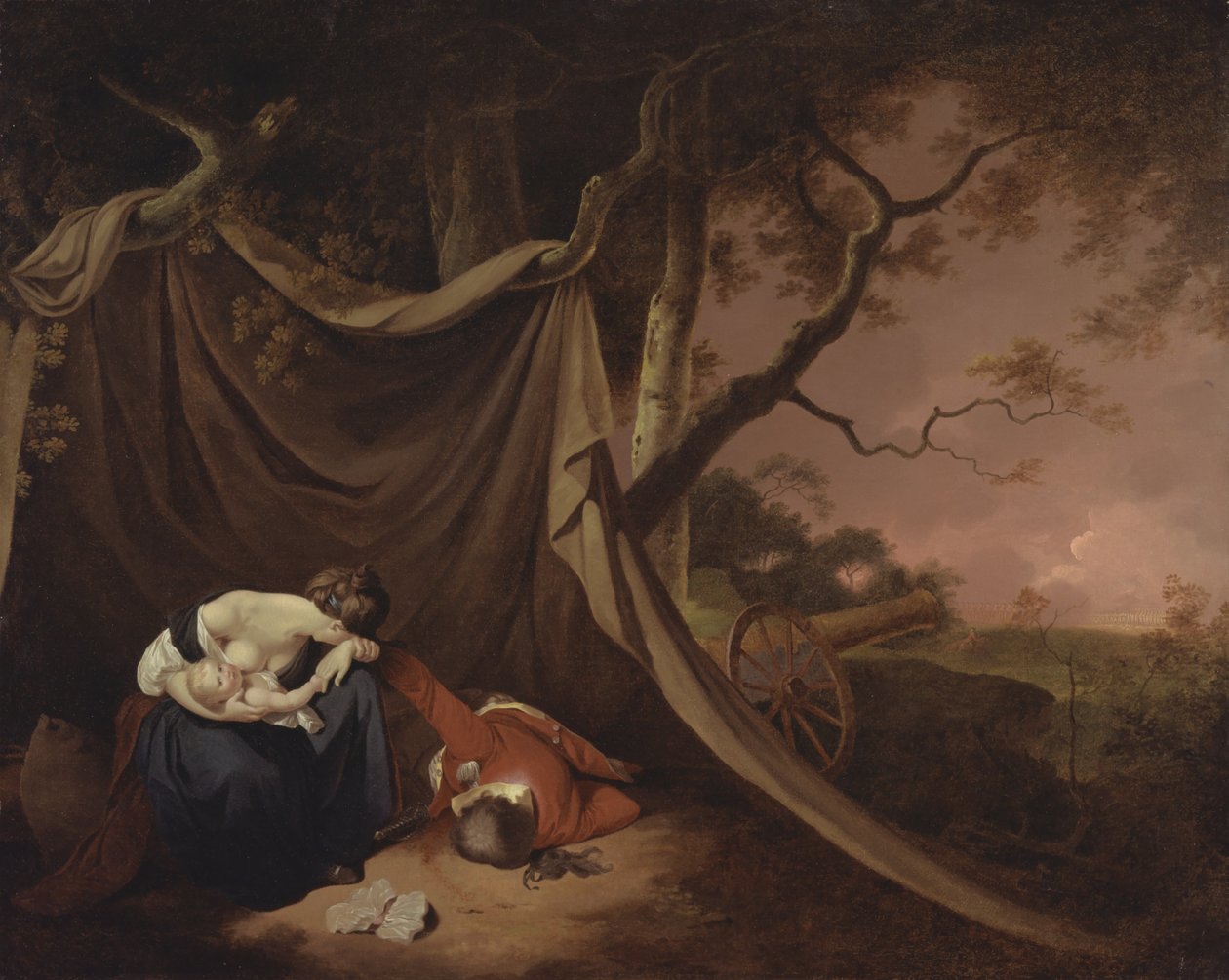 O soldado morto de Joseph Wright of Derby