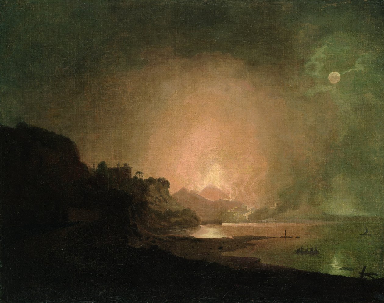 A erupção do Monte Vesúvio de Joseph Wright of Derby