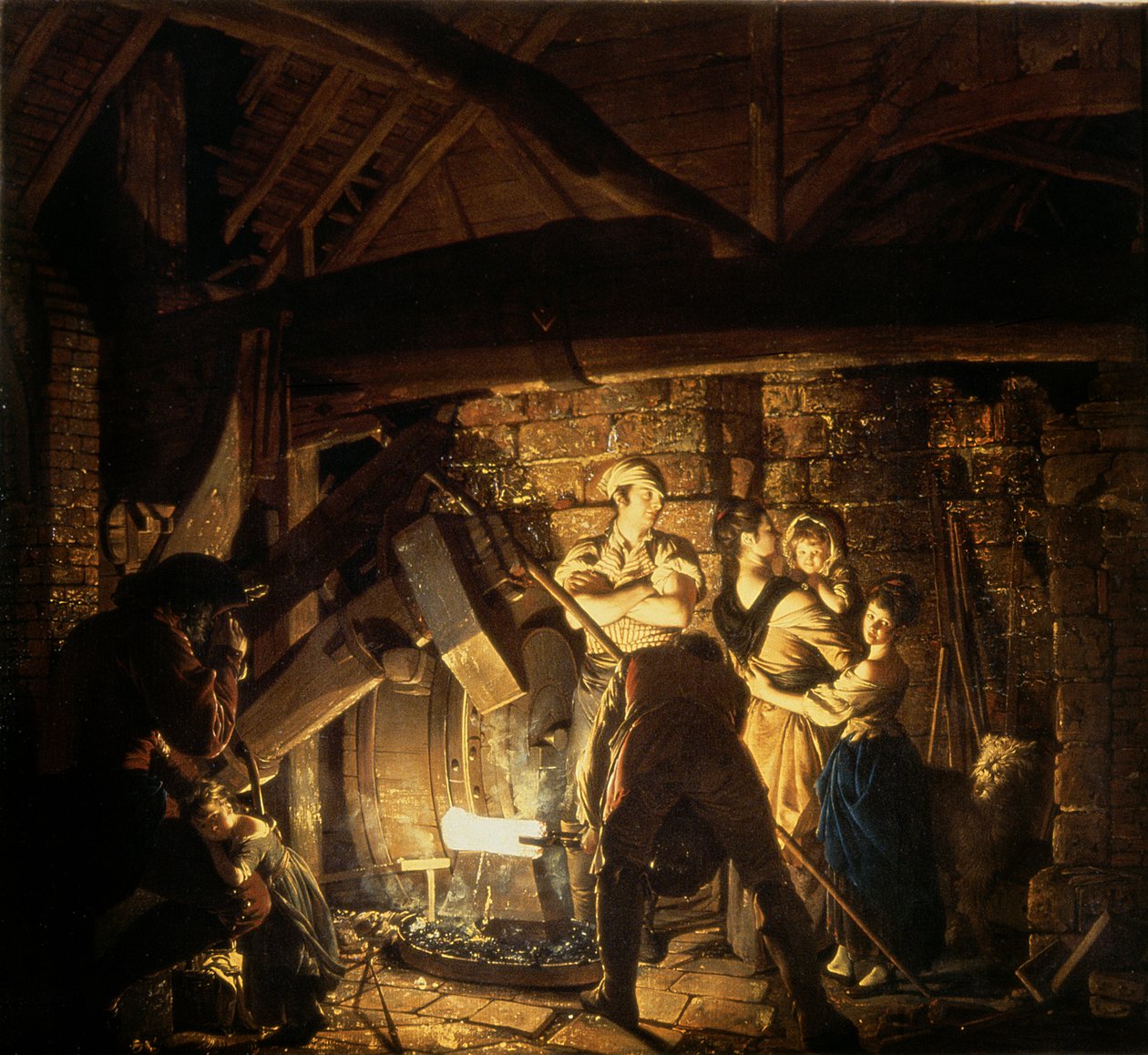 A forja de ferro, 1772 de Joseph Wright of Derby