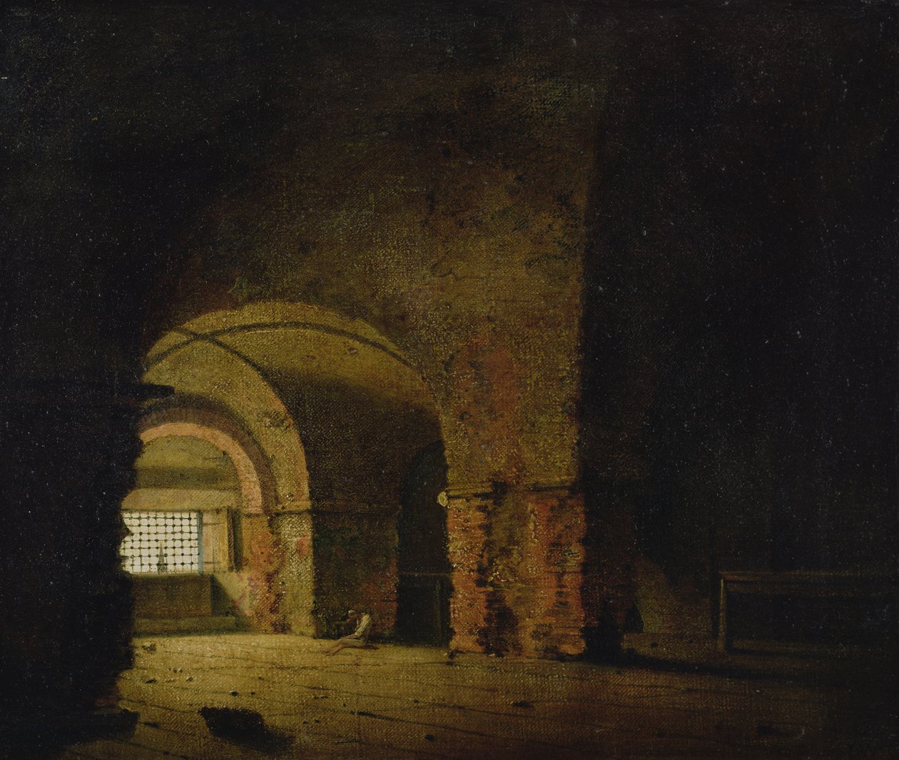 O prisioneiro, c.1787-90 de Joseph Wright of Derby