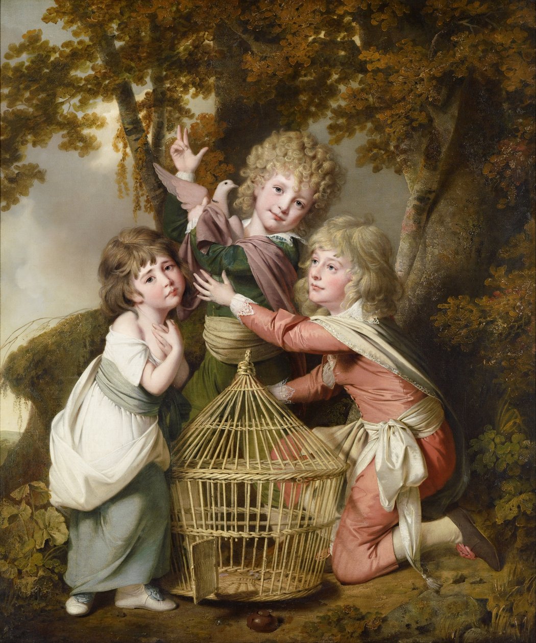 As crianças de Synnot de Joseph Wright of Derby