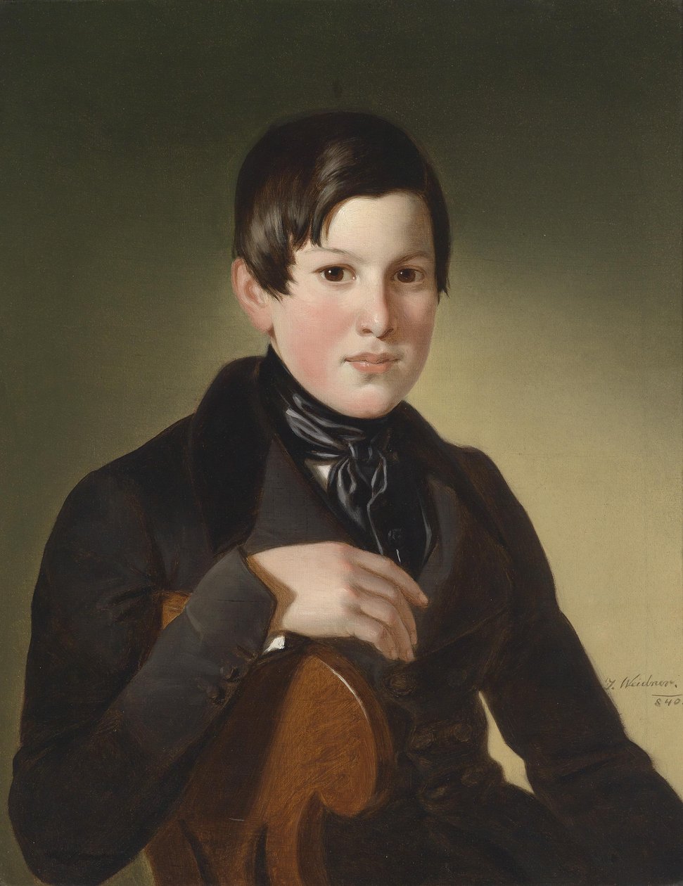 Retrato de um menino de Joseph Weidner