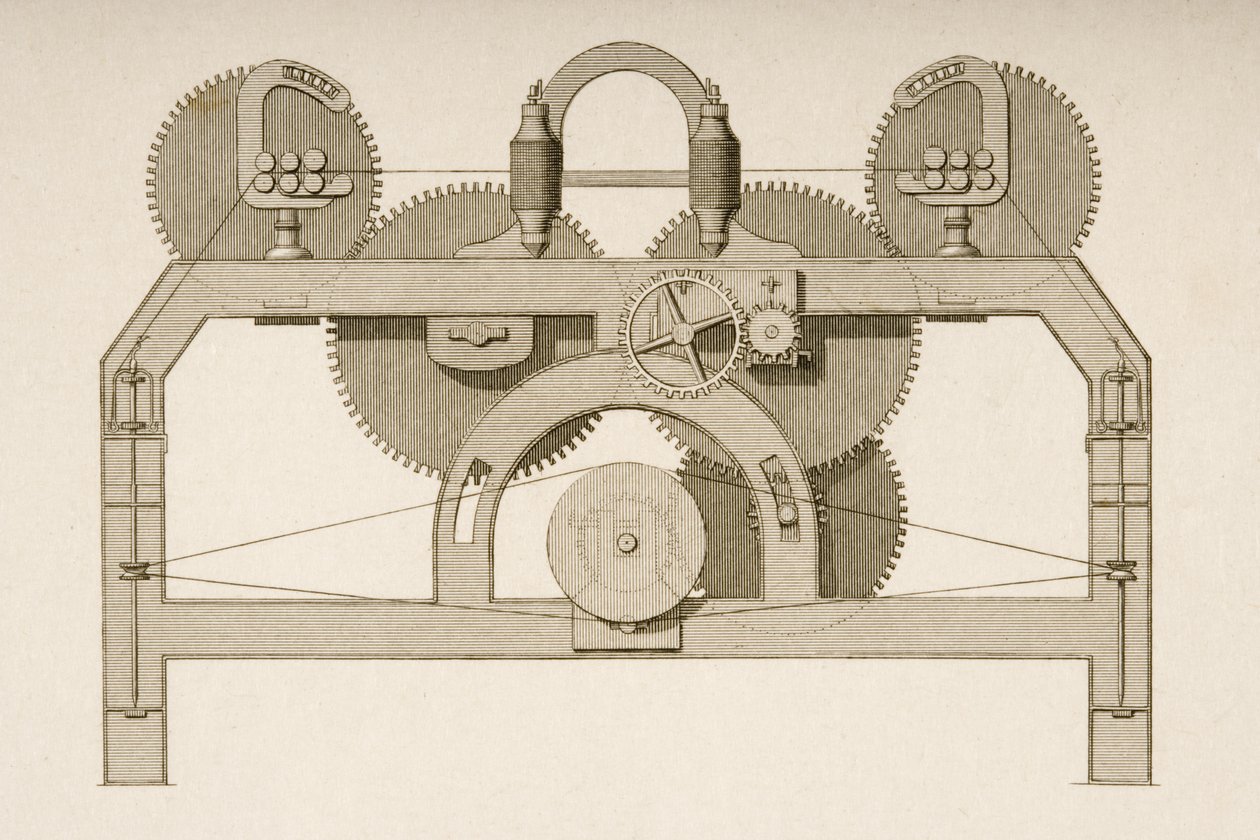 Elevação final de um Throstle, c.1830 de Joseph Wilson Lowry