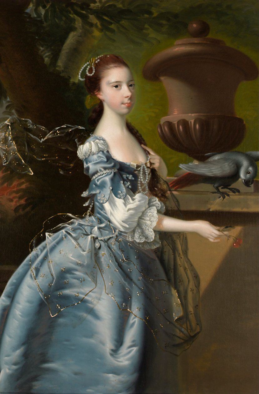 Senhorita Jane Monck, 1760 de Joseph Wright of Derby