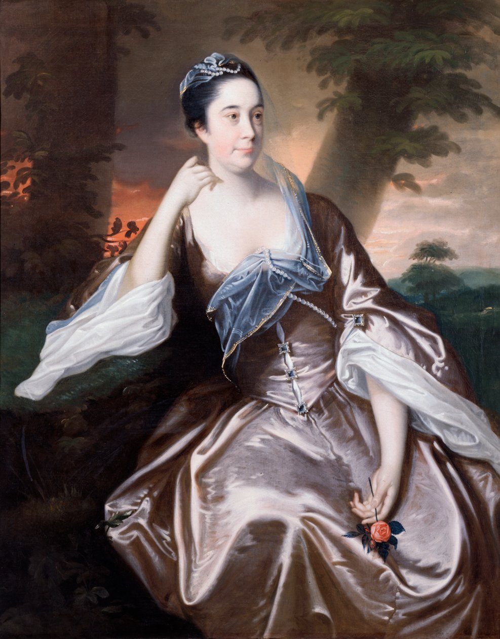 Sra. Lawrence Monck, 1760 de Joseph Wright of Derby