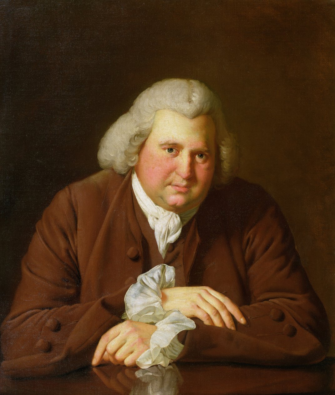 Retrato do Dr. Erasmus Darwin (1731-1802) cientista, inventor e poeta, avô de Charles Darwin, c.1770 de Joseph Wright of Derby