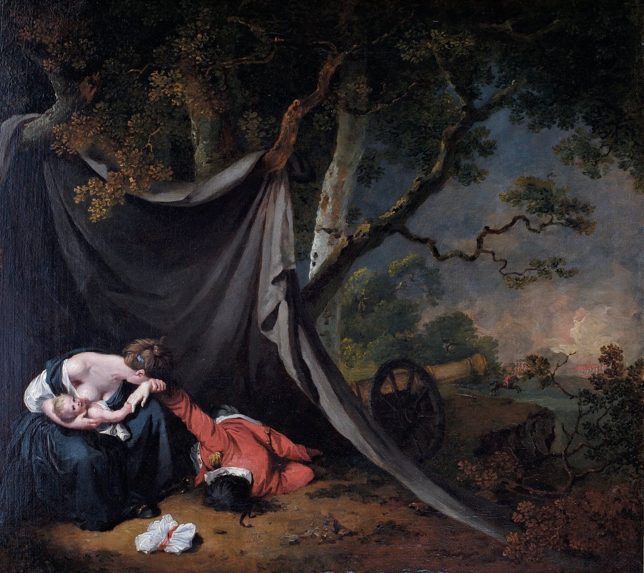 O Soldado Morto, c.1789 de Joseph Wright of Derby