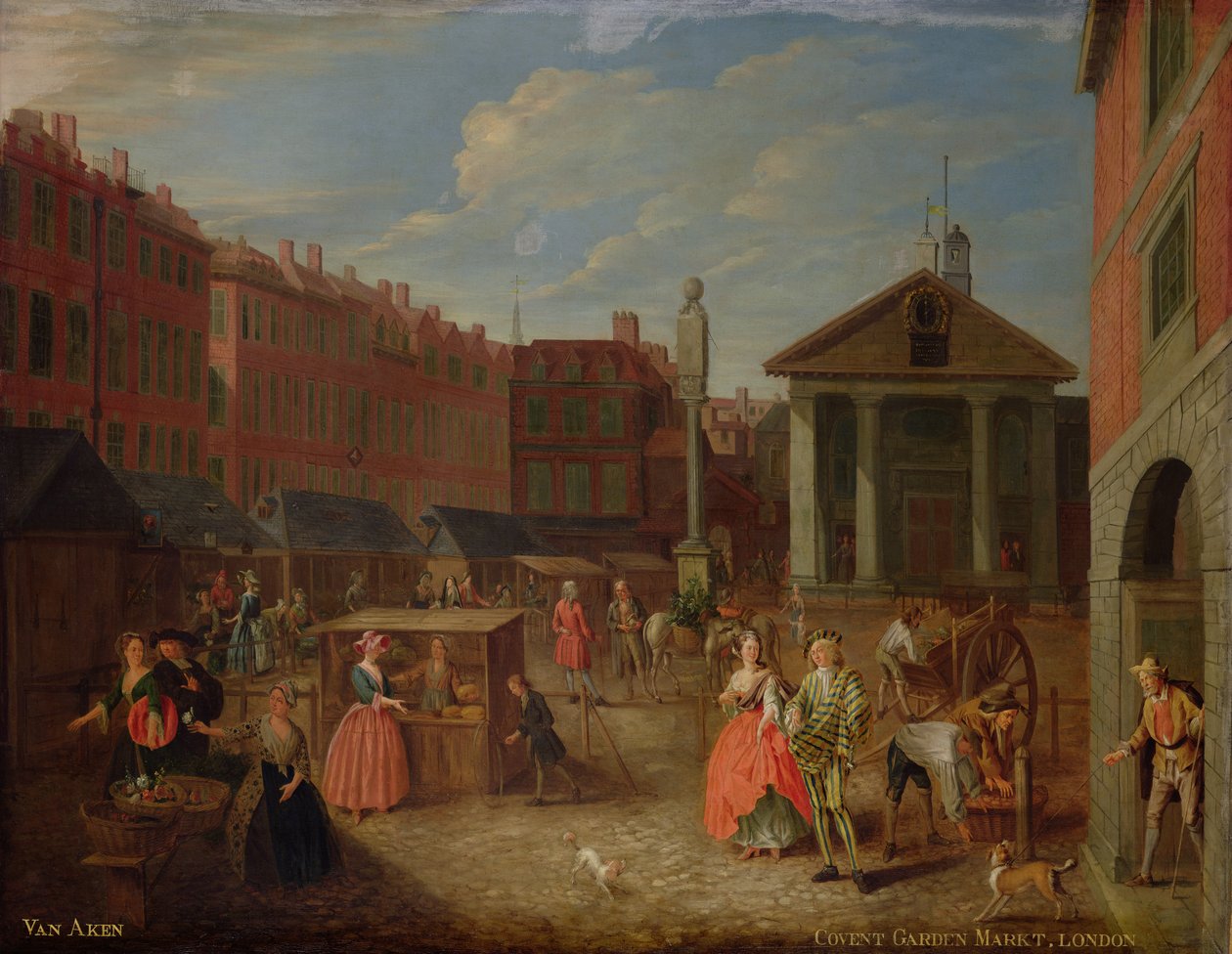 Vista do Covent Garden (ver 145738 para par) de Joseph van Aken