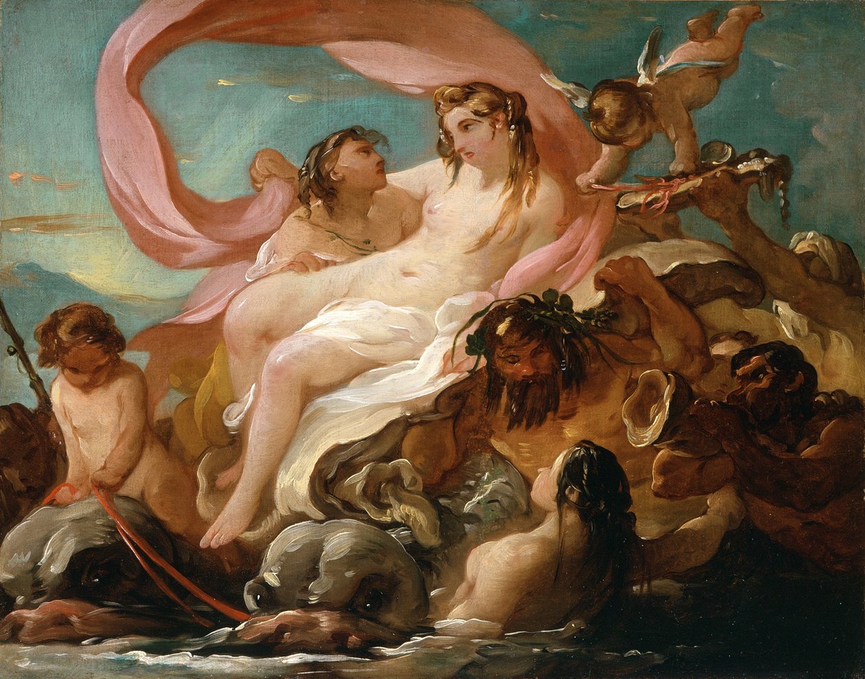 Vênus emergindo do mar, c.1754-5 de Joseph Marie, the Elder Vien