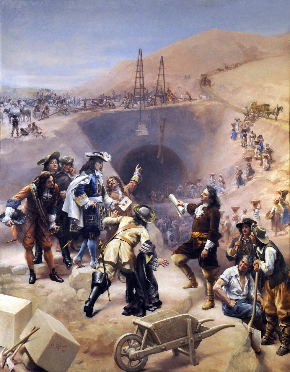 Estaleiro de construção do Canal du Midi de Joseph Noel Sylvestre