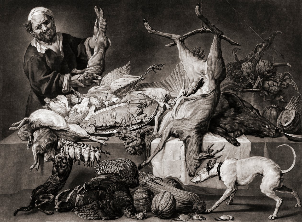 A Despensa. Século XVIII. de Joseph (after) Farington