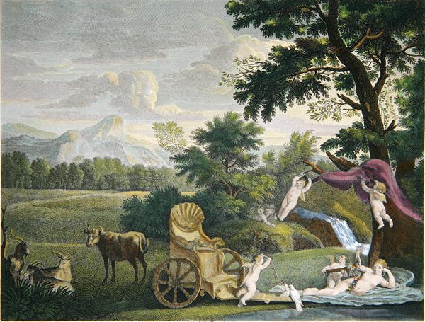 Banho de Vénus e Cupidos de Joseph (after) Farington