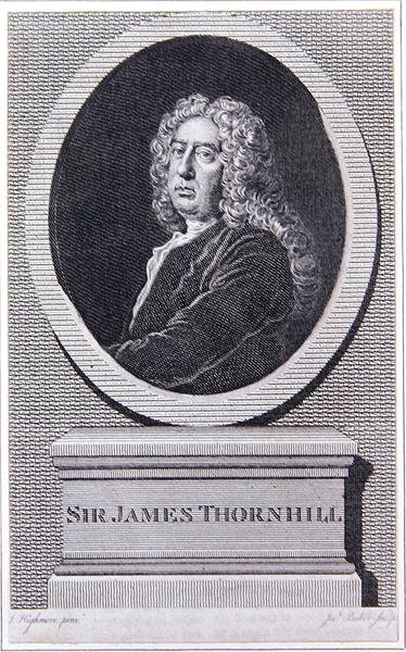 Sir James Thornhill (gravura) de Joseph (after) Highmore