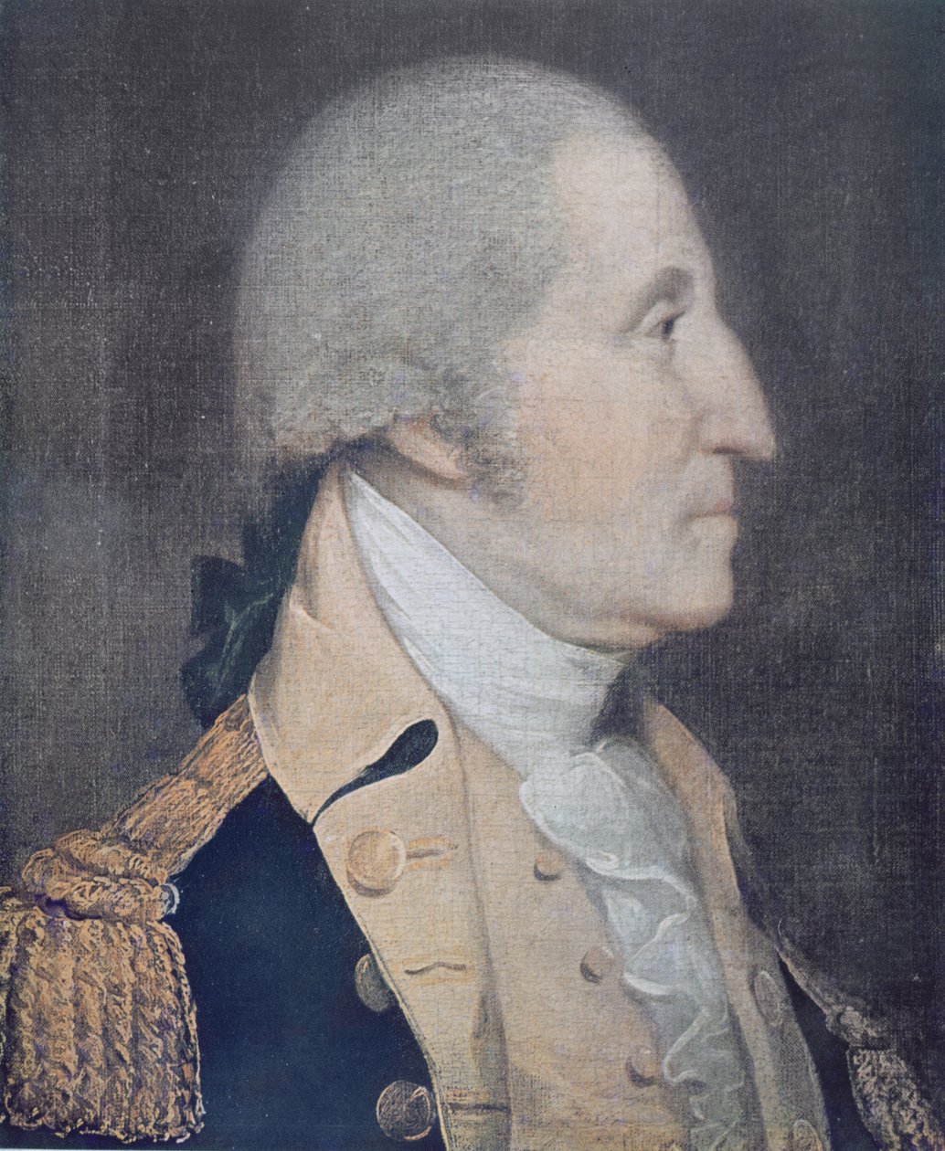 George Washington (1732-99) (cor litho) de Joseph (after) Wright