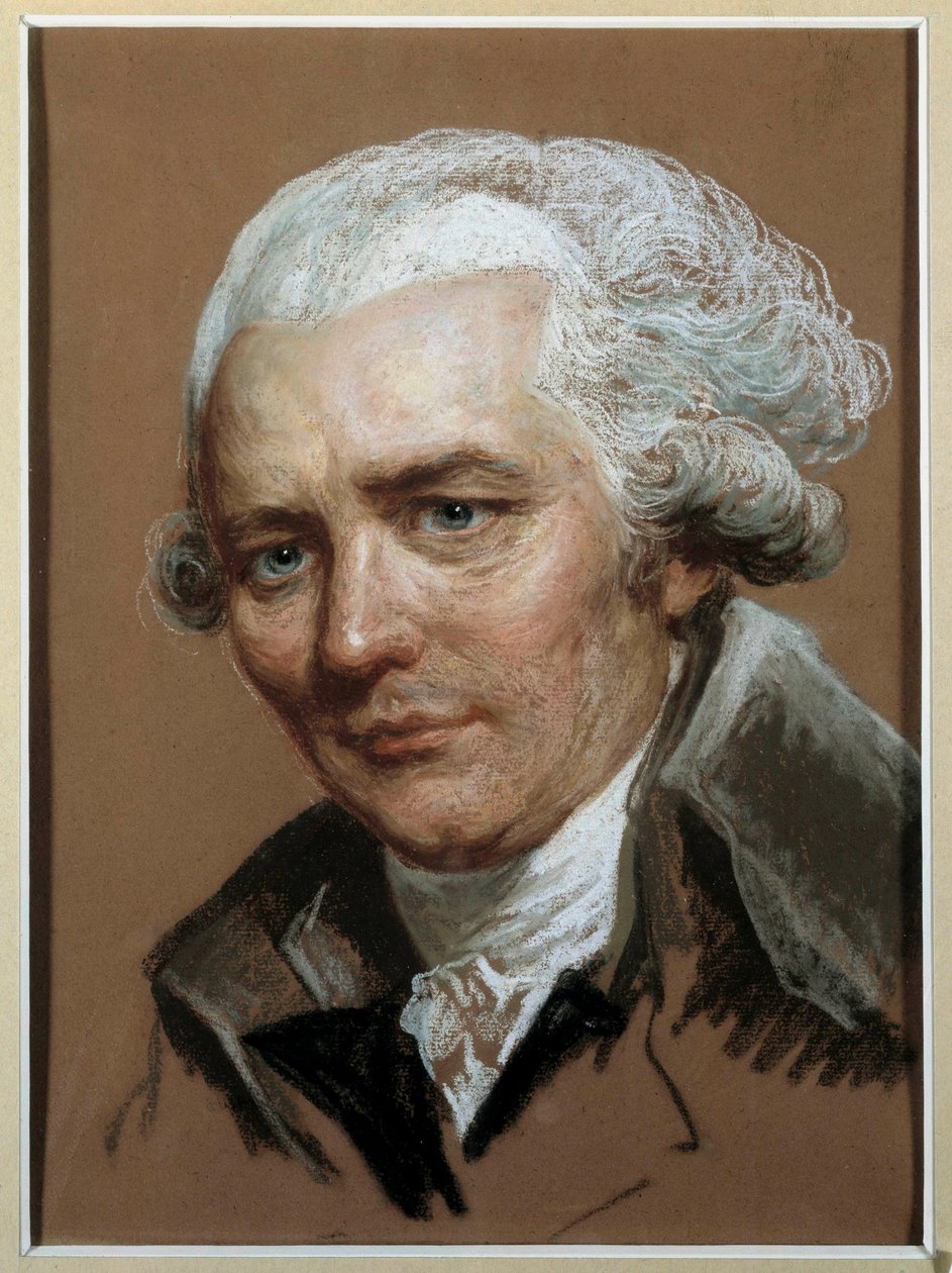 Retrato de Pierre Choderlos de Laclos (1741-1803) Escritor francês Pintura a pastel atribuído a Joseph Ducreux (1735-1802) Século XVIII. Dim. 0,38x0,28 m. de Joseph (attr. to) Ducreux
