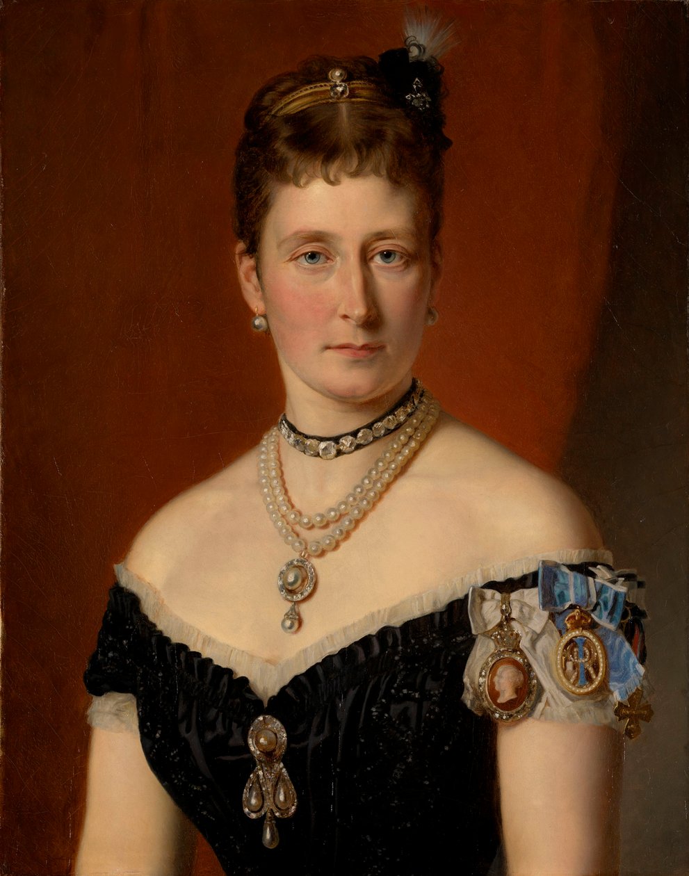 Princesa Alice do Reino Unido 1843-1878, grã-duquesa de Hesse e pelo Reno, 1879. de Joseph Adam Hartmann