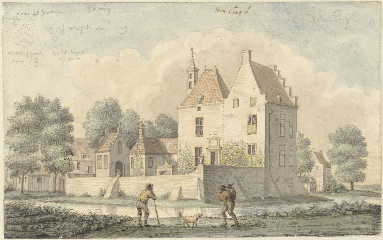 Castelo De Eng perto de Vleuten de Joseph Adolf Schmetterling