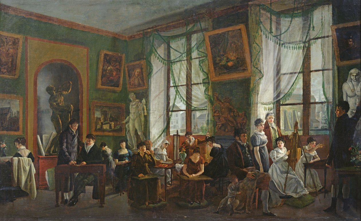 O estúdio de Madame Haudebourt-Lescot de Joseph Albrier