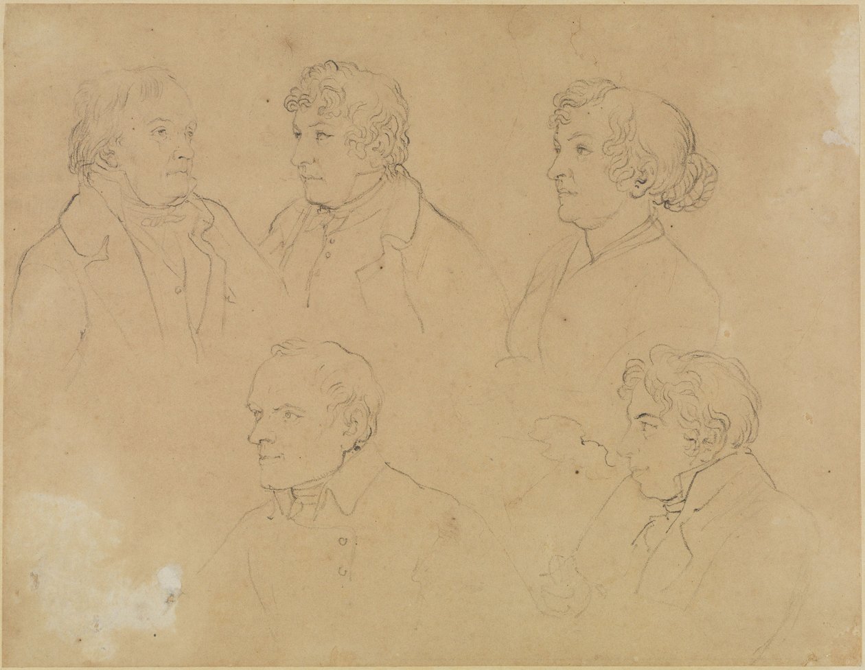 Cinco retratos de Joseph Anton Koch