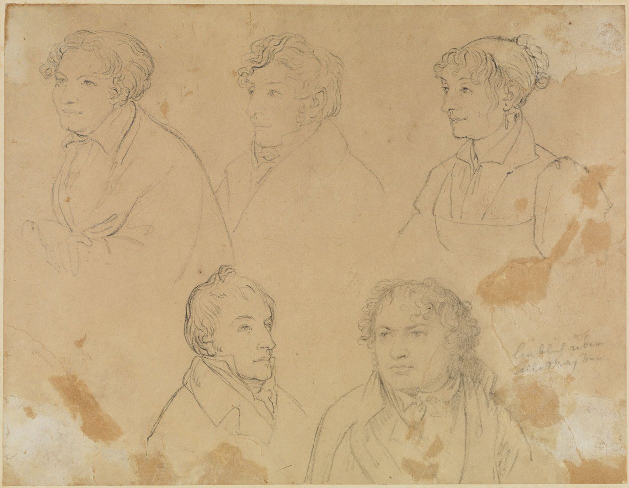 Cinco retratos de Joseph Anton Koch