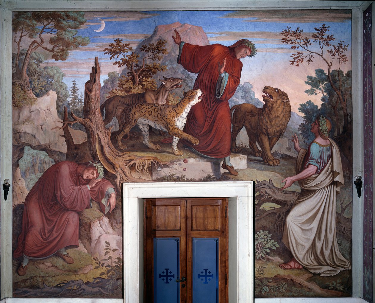 Representação de Dante e Virgílio, de Dante