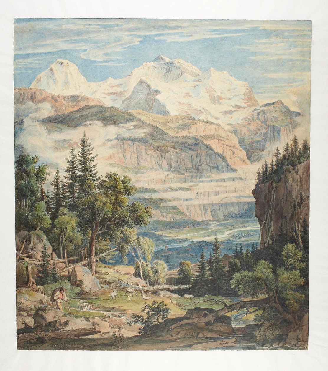 Paisagem suíça de Joseph Anton Koch