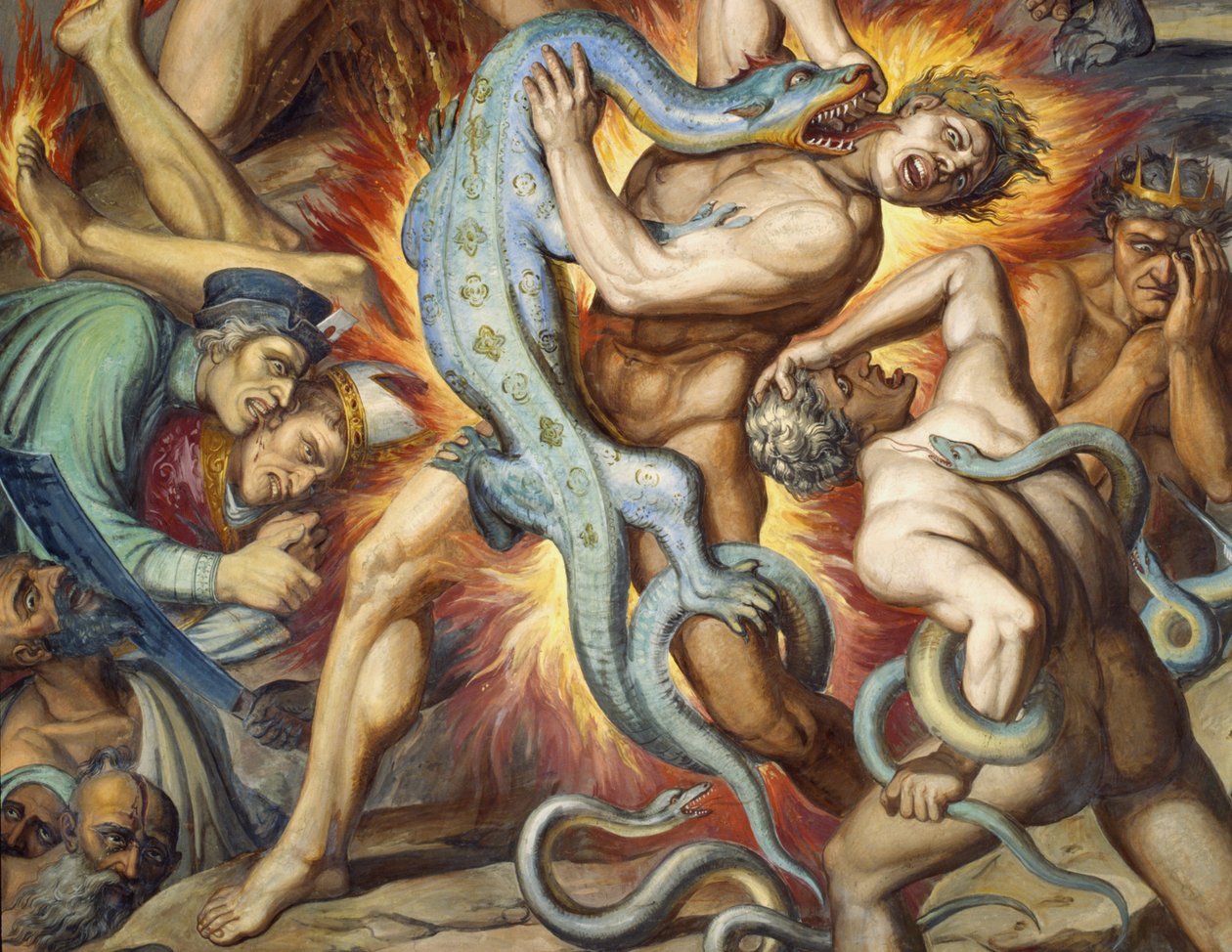Os tormentos do inferno de Joseph Anton Koch