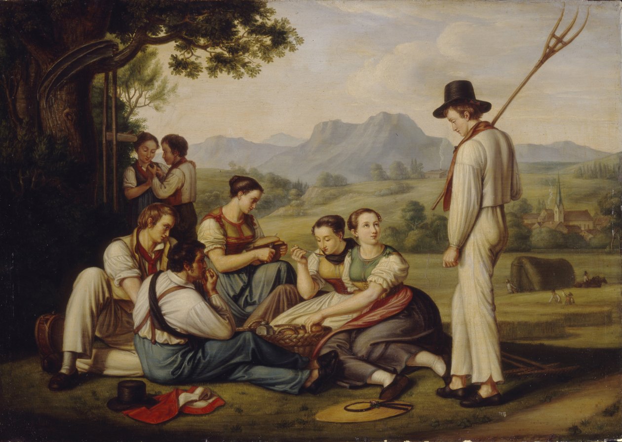Segadoras descansando, 1819 de Joseph Anton Rhomberg