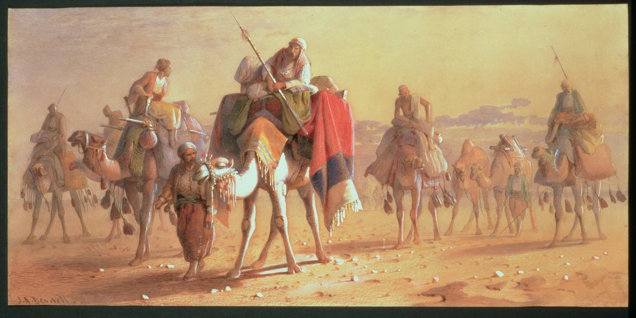 Uma Caravana Árabe (wc) de Joseph Austin Benwell