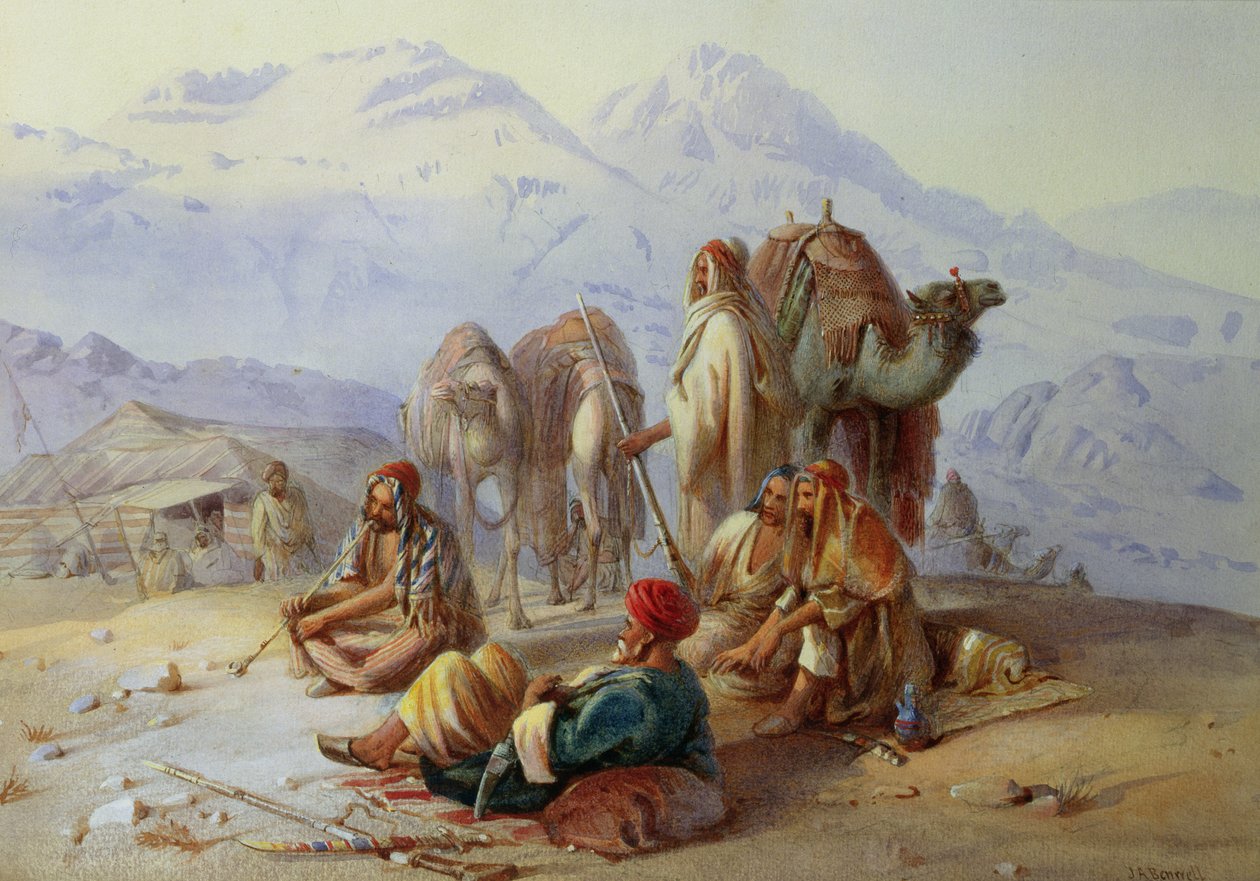 Um acampamento árabe (wc no papel) de Joseph Austin Benwell
