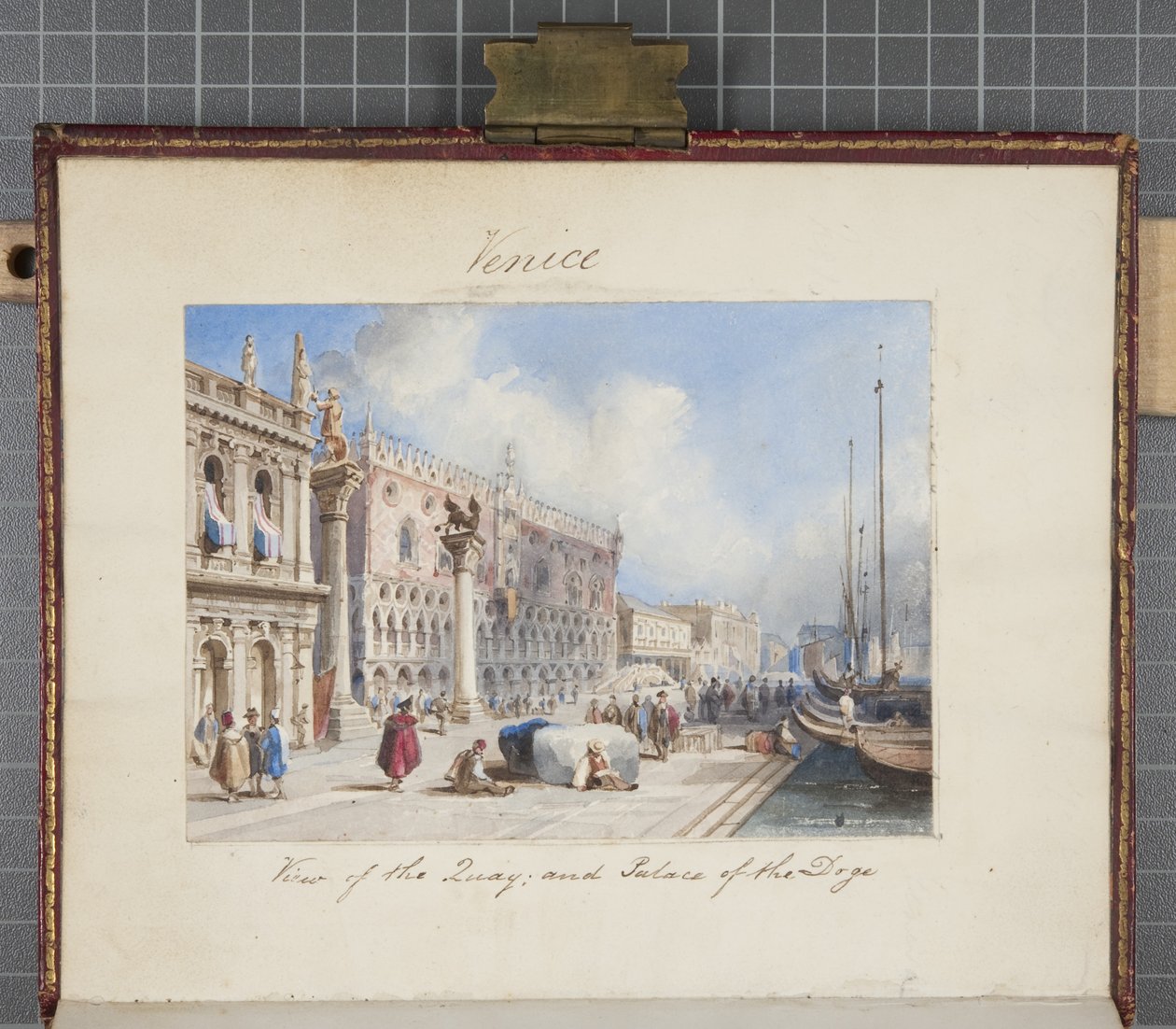 Veneza, colada em Thomas Moodys Journal de uma turnê pela Suíça e Itália, 1822 (wc no papel) de Joseph Axe Sleap