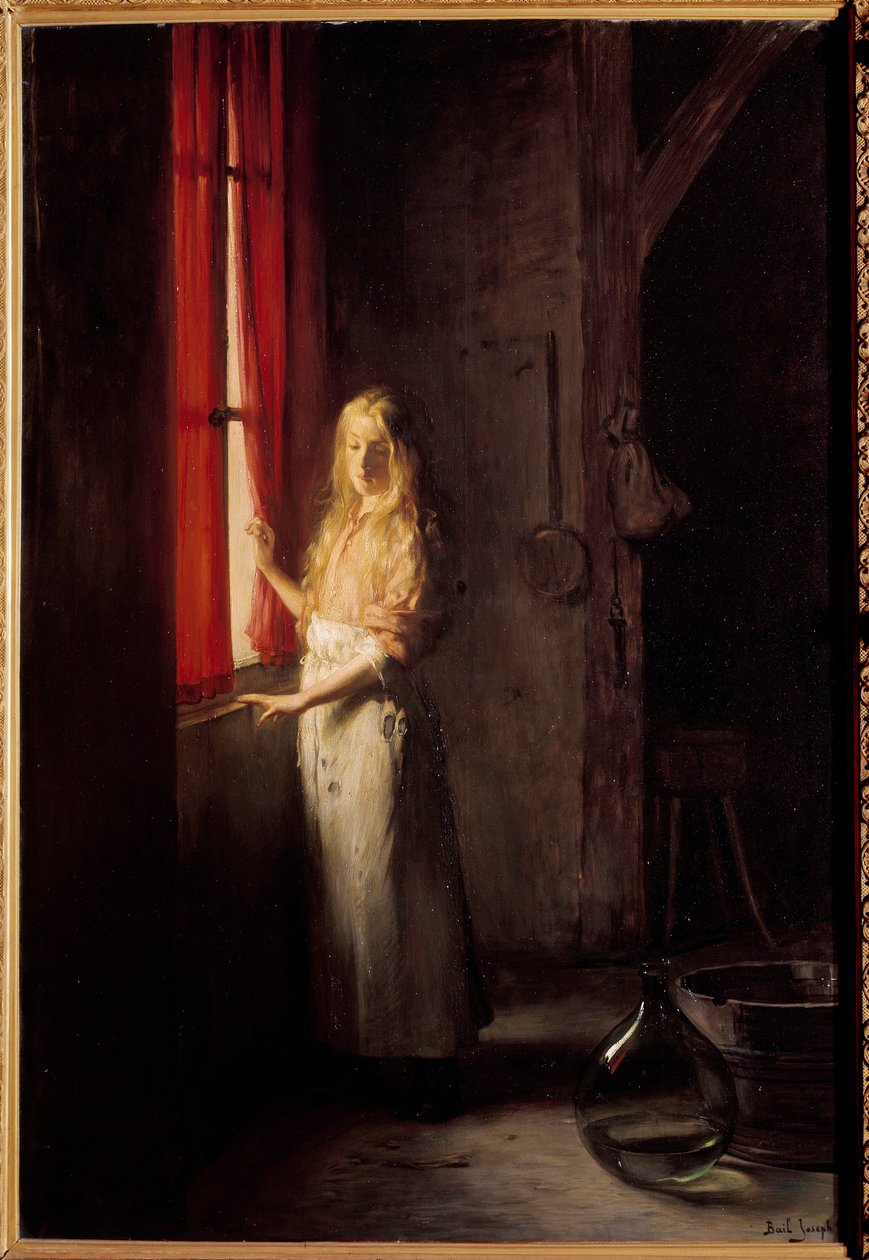 Cinderela Ilustração para o conto de Charles Perrault. Pintura de Joseph Bail (1862-1921) Paris do século XIX, artes decorativas - Ilustração de Cinderela para o conto de Charles Perrault. Pintura de Joseph Bail (1862-1921) de Joseph Bail