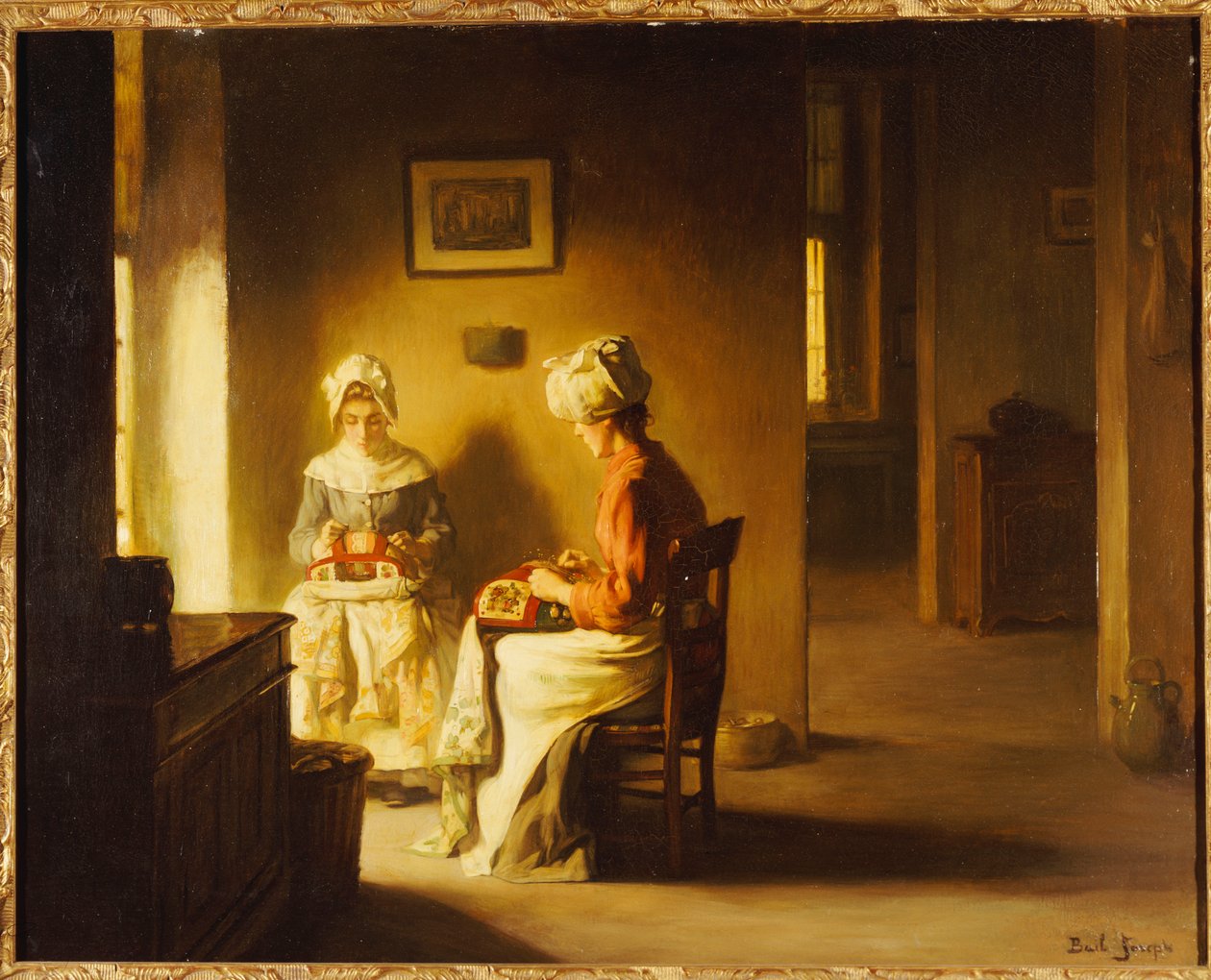 Costureiras em um Interior de Joseph Bail